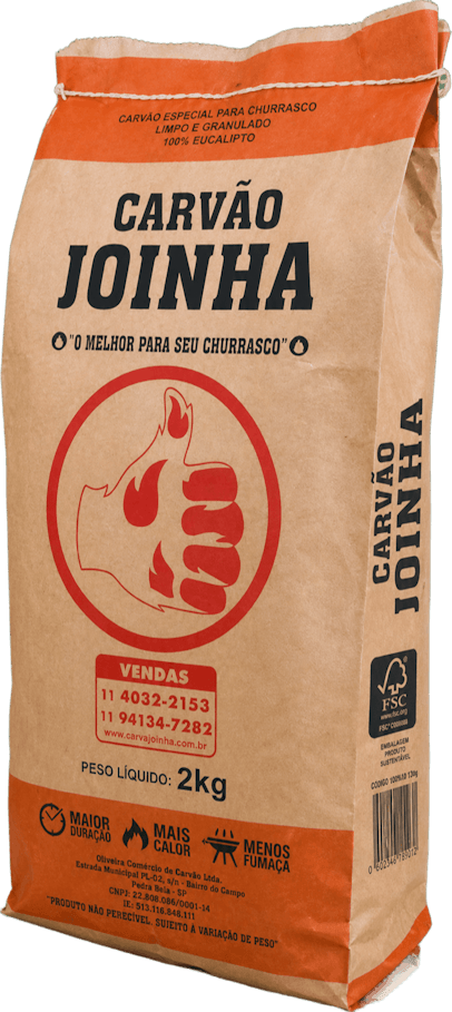 Saco de Carvão Joinha 2kg